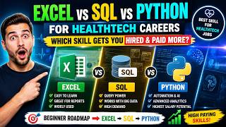 Excel vs SQL vs Python for HealthTech Careers (2026) | Which Skill Gets You Hired & Paid More
