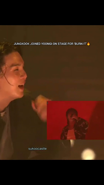 Suga's reaction to Jungkook performing Burn it🔥😍