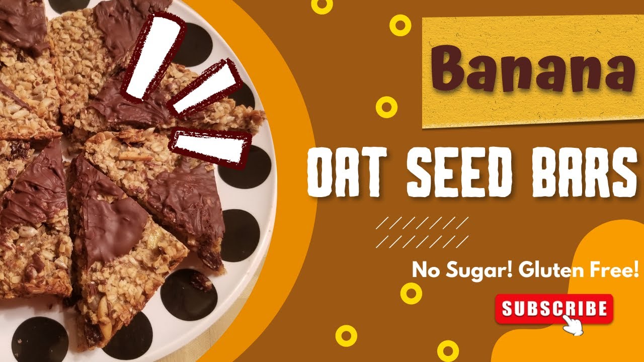 Chocolate Banana Oat Bars Recipe With Seeds   Must Try Healthy Snack!