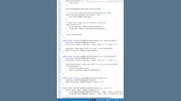 I now remove comments from my code, here