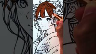 Just wait until you see the finished page 👀 #coloringbook #coloringpages