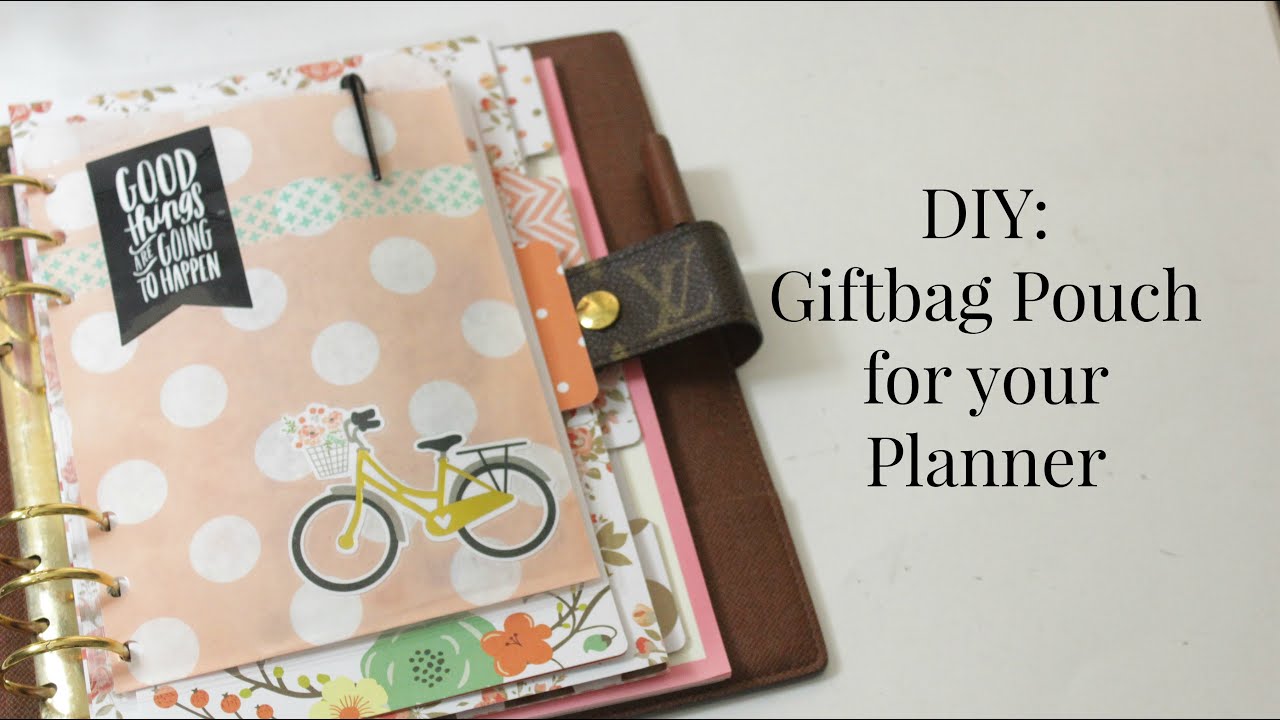 DIY How To Create Giftbag Pouches For Planners YouTube