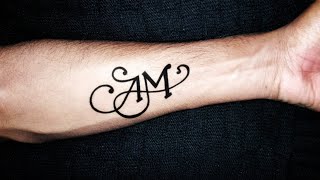 Am Letter Tattoo Small Tattoo Design For You