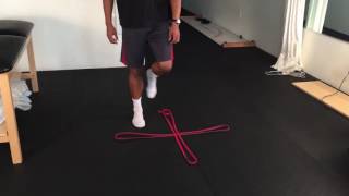 1 Leg Four Square Jumps - Diagonal