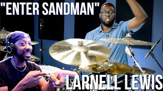 Professional Drummer Reacts to Larnell Lewis Hears "Enter Sandman" For The First Time