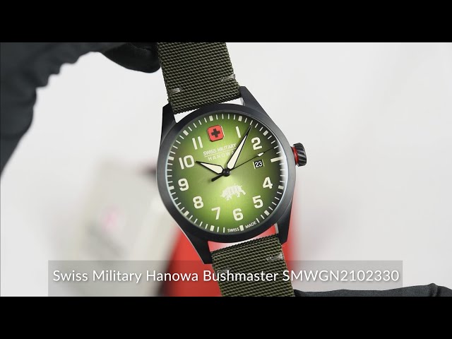 YouTube Military SMWGN2102330 Swiss Hanowa - Bushmaster