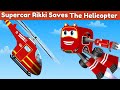 Supercar Rikki Saves the Helicopter Crash done by Invisible Aliens UFO