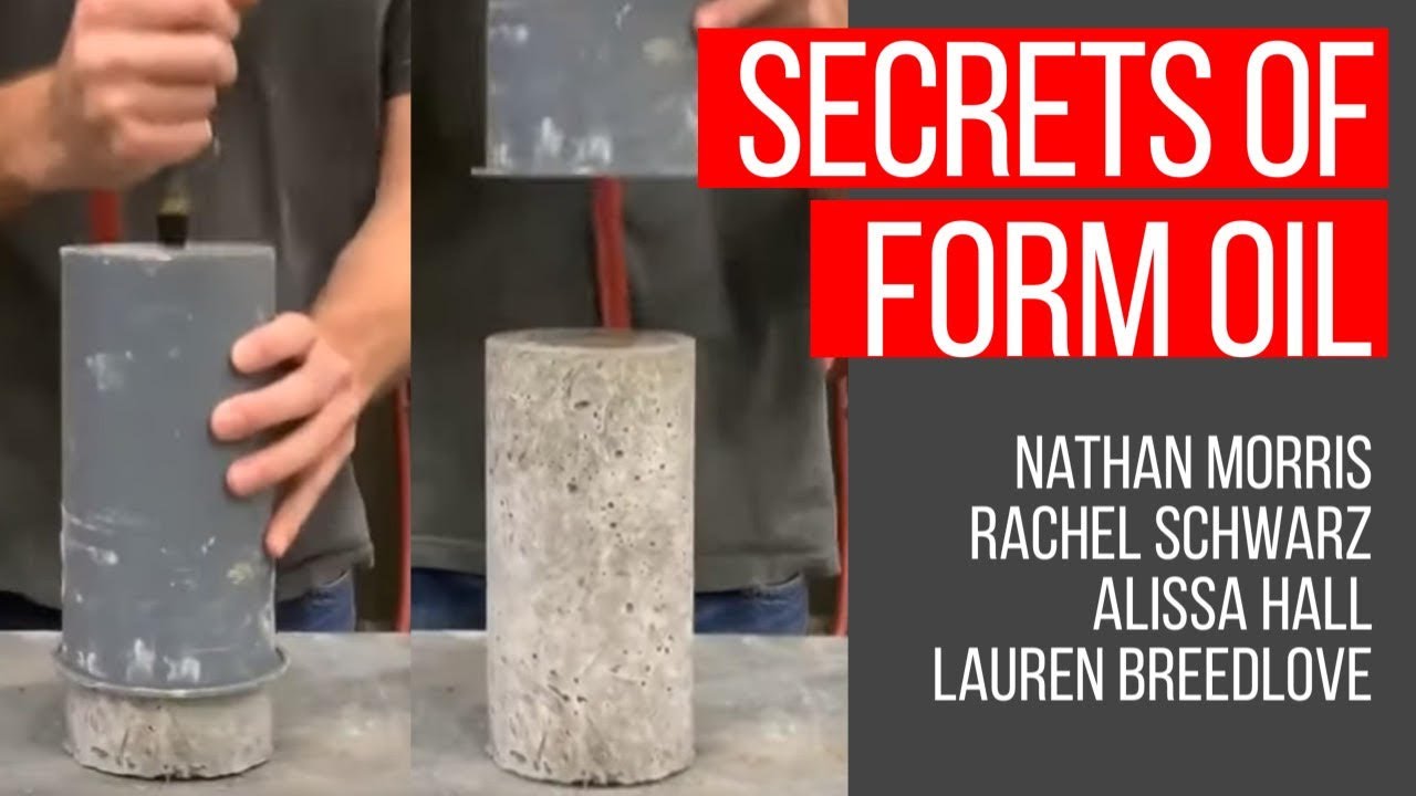 Secrets of form oil | Concrete form oil introduction - YouTube