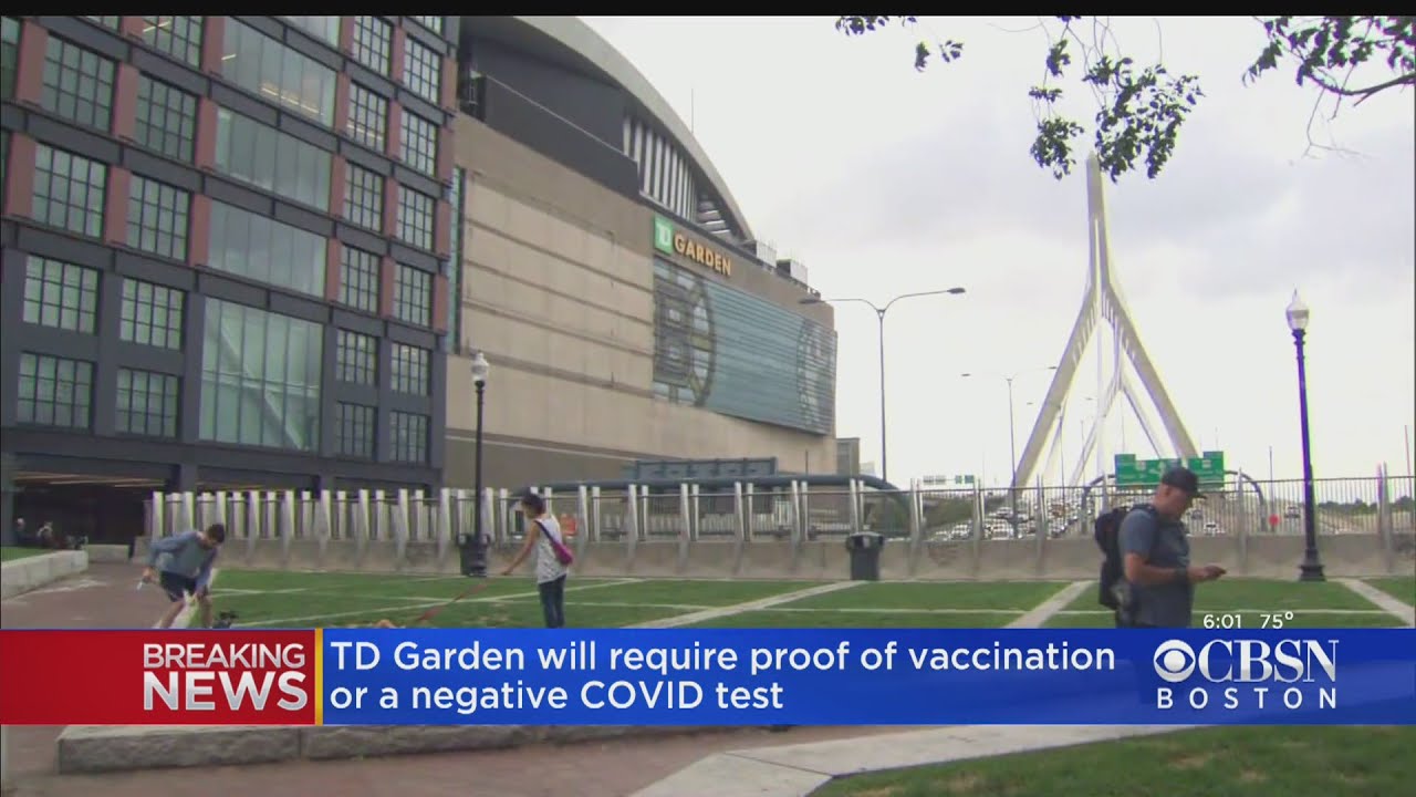 TD Garden to Require Proof of Vaccine or Negative COVID-19 Test