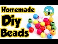 Diy Homemade Beads😱 How to make beads at home/Homemade diy colorful beads/Color Beads making at home