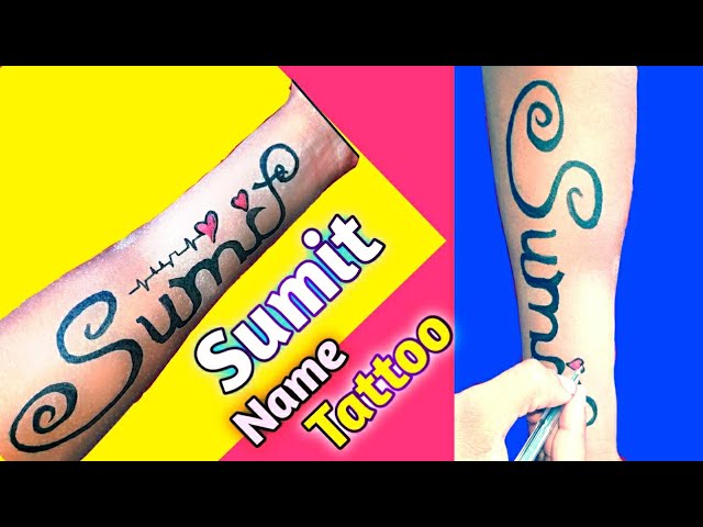 Sumit Name Tattoo Ideas shorts  YouTube