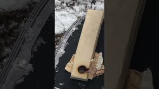 Winter Bow Drill Fire #survival #winterbushcraft #bushcraft