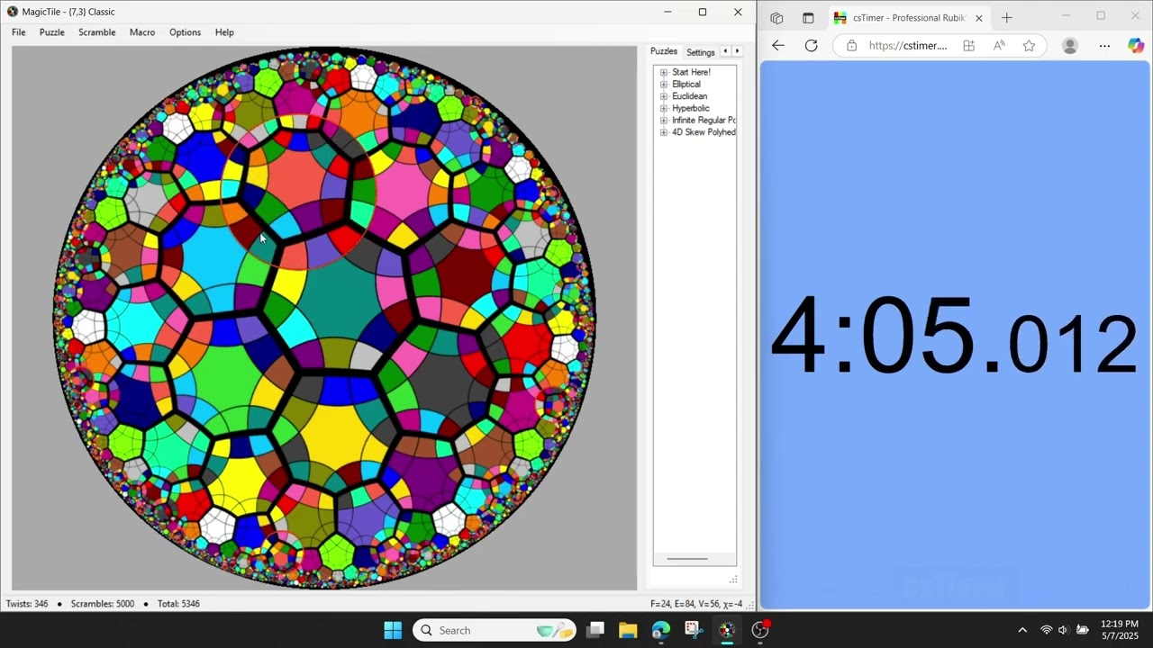 MagicTile Klein quartic in 