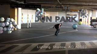 3D Objects compositing test