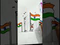 India Gate AI Drawing 🇮🇳 | Animation | Patriotic Art #shorts #drawing #india