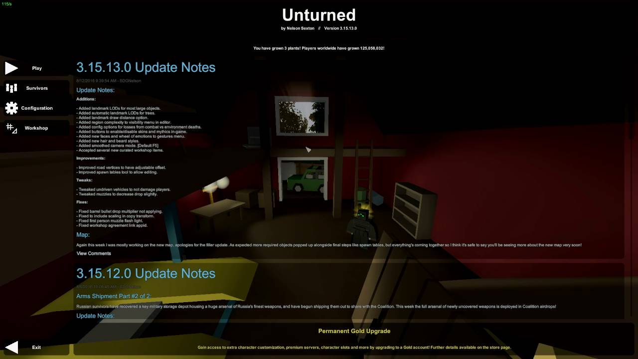 How to make an Unturned server w/ loadout command!