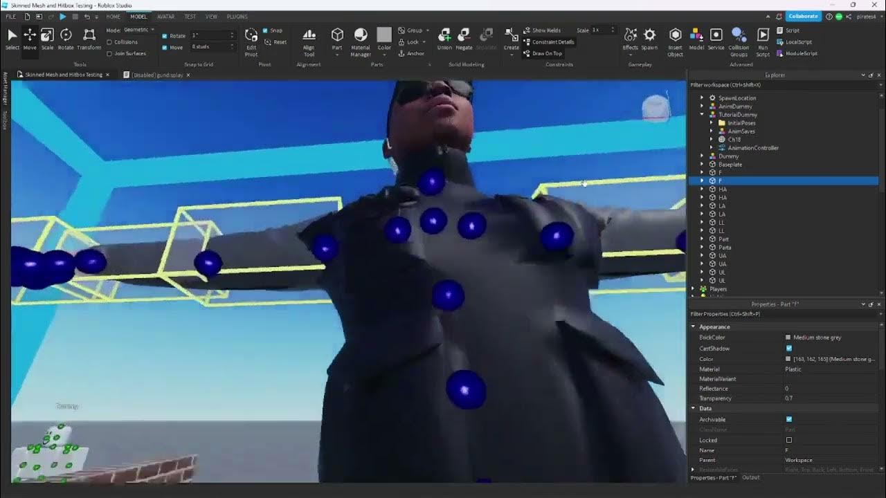 Roblox How to make a Hitbox for your Skinned Mesh YouTube