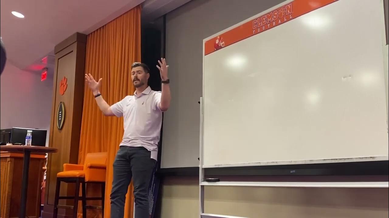 Clemson OC Garrett Riley Chalk Talk 1 YouTube