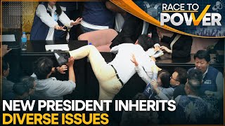 Scuffle breaks out inside Taiwan's parliament | Race To Power