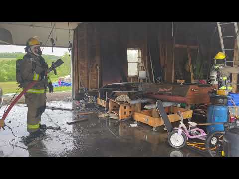 Garage Fire Hamilton Township June 30
