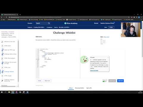 Khan Academy - Challenge: Wishlist (Helper Video)