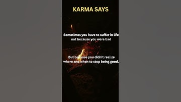 KARMA Fact That Will Blow Your Mind