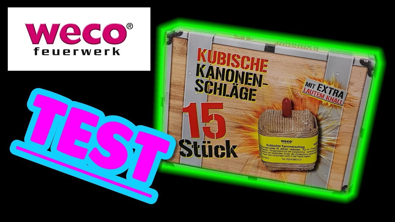 Kubische Kanoneschläge extra laut 15er Pack. Angebot bei Wiglo