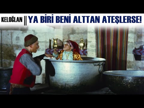 Keloğlan Türk Filmi | Keloğlan, Bicirik'i Tencereye Saklıyor!