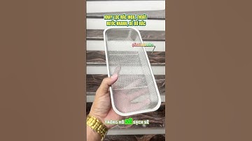 KHAY LỌC RÁC INOX, THOÁT NƯỚC NHANH, DỄ ĐỔ RÁC, CÓ MÓC TREO THUẬN TIỆN | Let’s Homeware