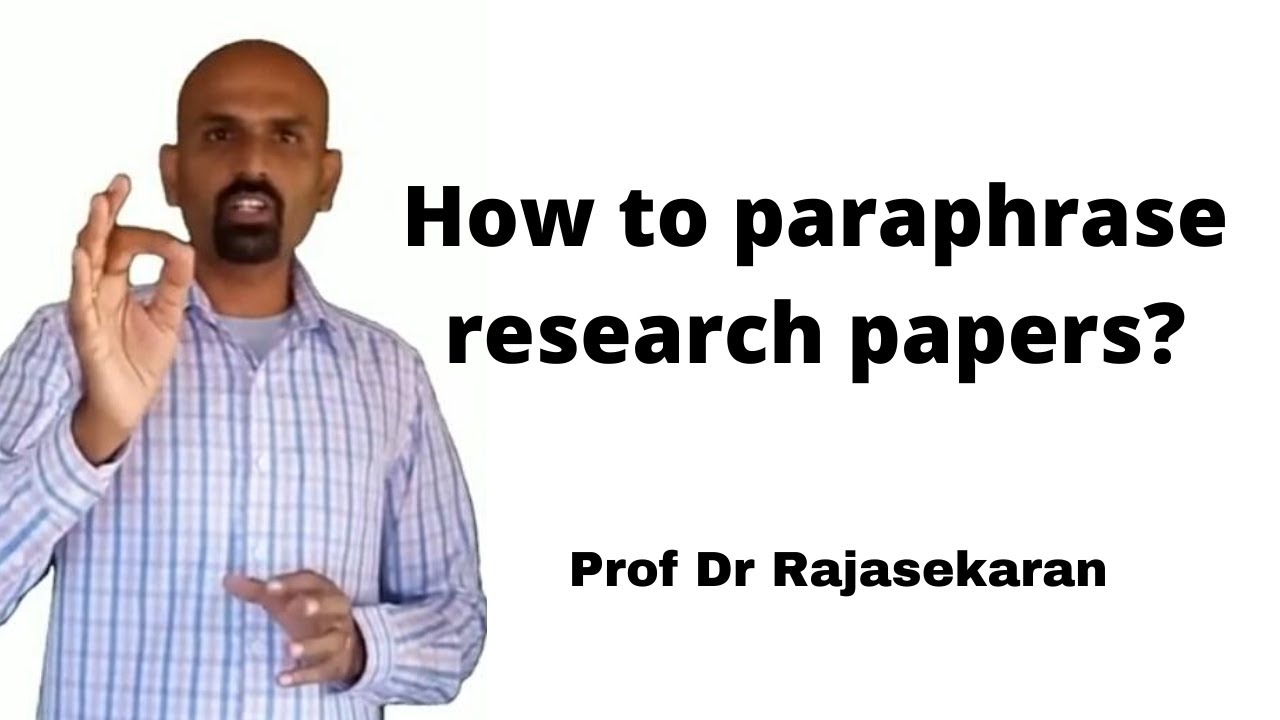 paraphrase meaning in research