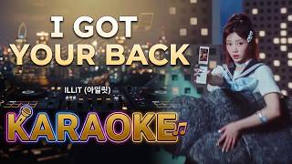 ILLIT (아일릿) - I Got Your Back (Karaoke Version) Instrumental with lyrics.