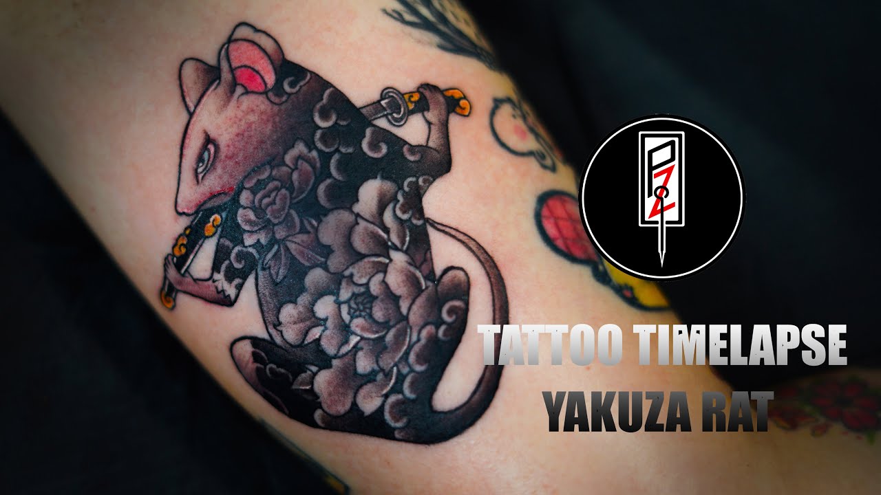 TATTOO TIMELAPSE - YAKUZA RAT