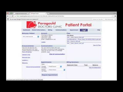 Paragould Doctors' Clinic | Patient Portal Tutorial