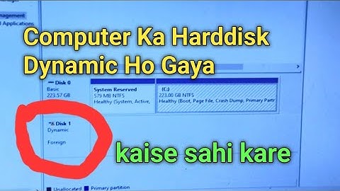 Computer ka harddisk Dynamic Ho Gaya || kaise sahi kare || @JogendraGyan