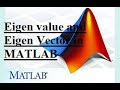 Eigenvalue, Eigenvector, Identity, and Diagonal Matrices in MATLAB (Lect.11).