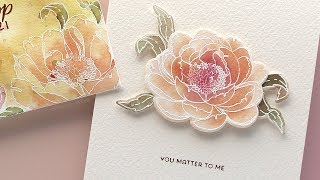 Watercolor Peonies - Make a Card Monday #277