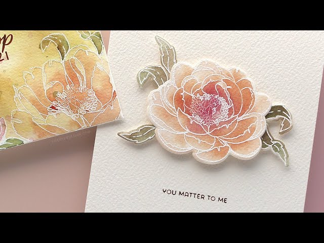 Watercolor Peonies - Make a Card Monday 277