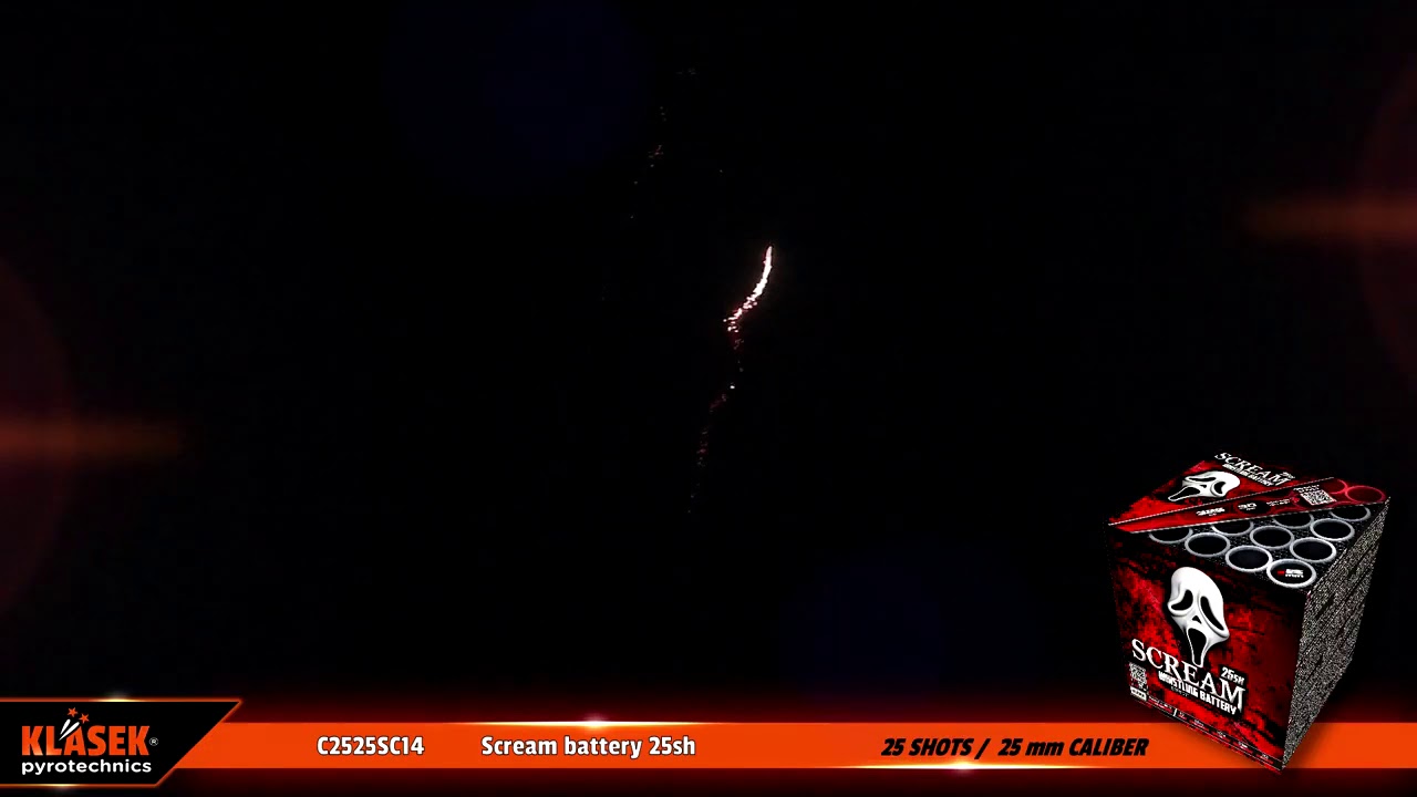 C2525SC14 - Scream battery 25 rán / 25mm - YouTube