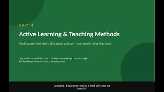 Week 2: Lesson Planning & Active Learning