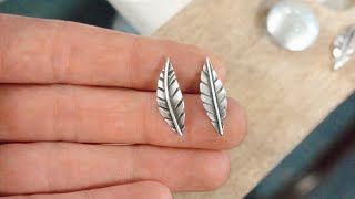 How To Make Sterling Silver Leaves | Silversmithing Tutorials #shorts