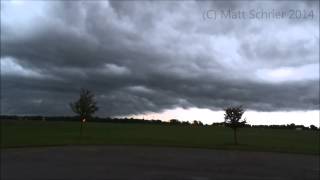 (HD!) Intense Storm Chase with Funnel Clouds in Pontiac, Illinois - June 30, 2014