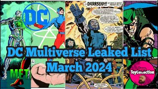 McFarlane DC Multiverse Leaked List March 2024 My Top 10 Reveals Batmobile & Darkseid is Coming !!