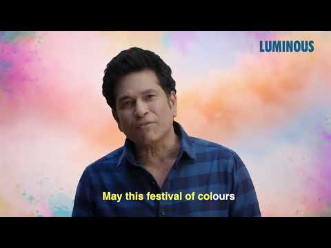 Sachin wishes you a Happy Holi