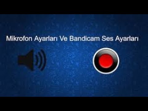 Bandicam Mikrofonsuz  Ses Kaydı Nasıl Alınır??