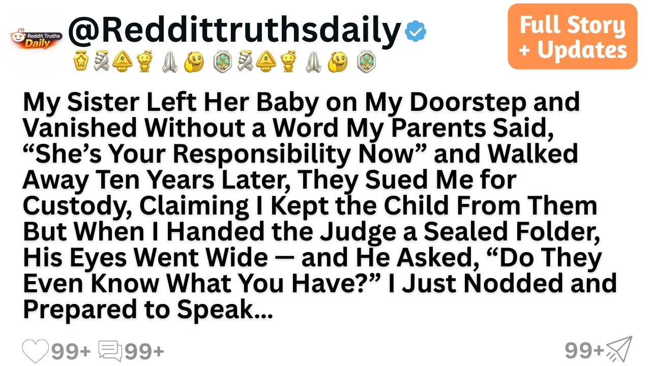 My Sister Left Her Baby on My Doorstep and Vanished Without a Word My Parents Said...