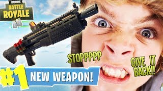 STEALING ANGRY KIDS  EPIC HEAVY SHOTGUN ON FORTNITE (Funny Fortnite Trolling)