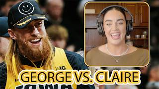 Who Wins A Game Of HORSE Between Claire & George Kittle? 🏀 Wealth