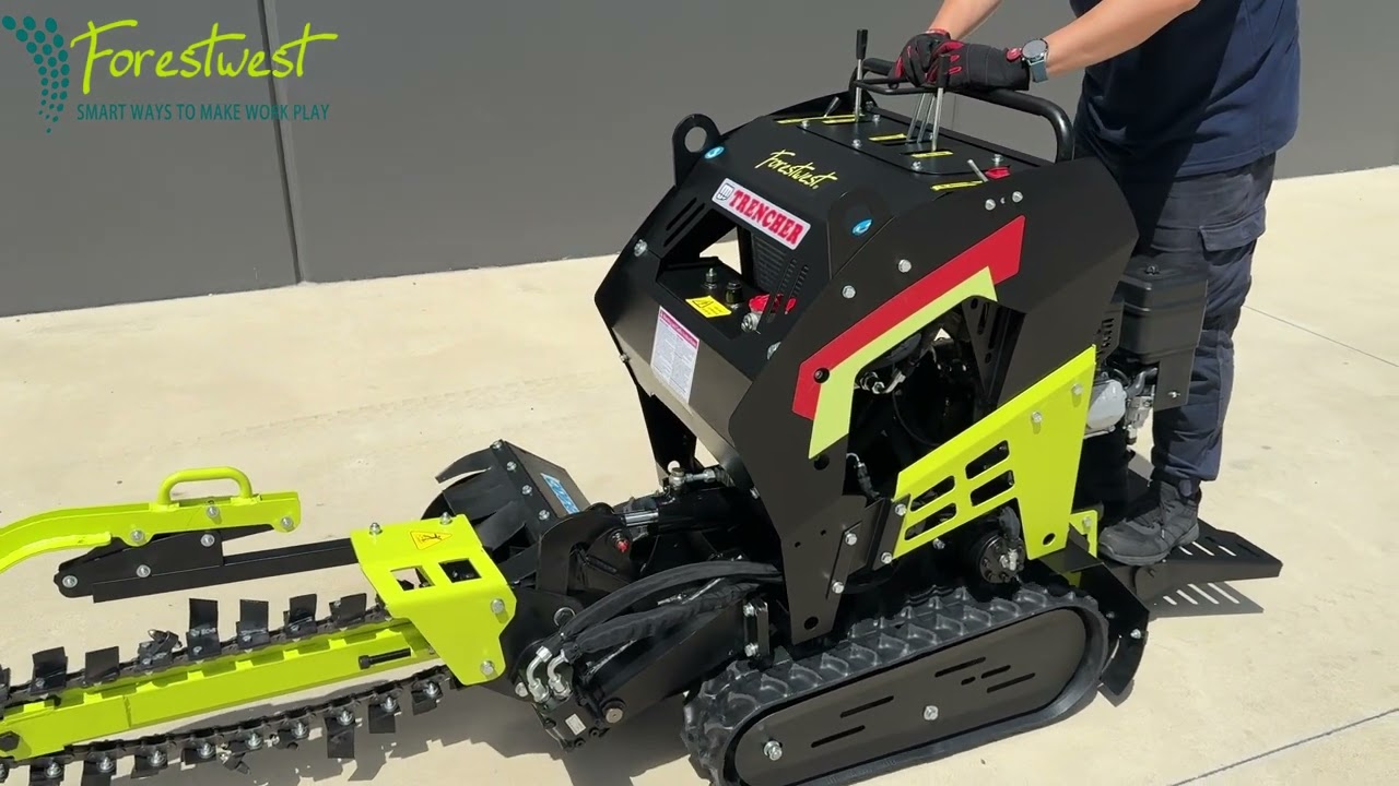 Forestwest stand on trencher Demo Video BM699