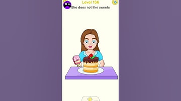 Delete Puzzle level 136 Funny Mobile Games Android ios, Max levels Gameplay Walkthrough #shorts