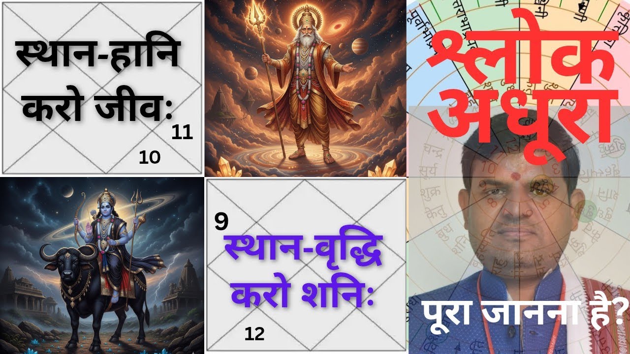 sthan hani karo jeeva | स्थानहानिकरो जीवः स्थानवृद्धिकरो शनिः